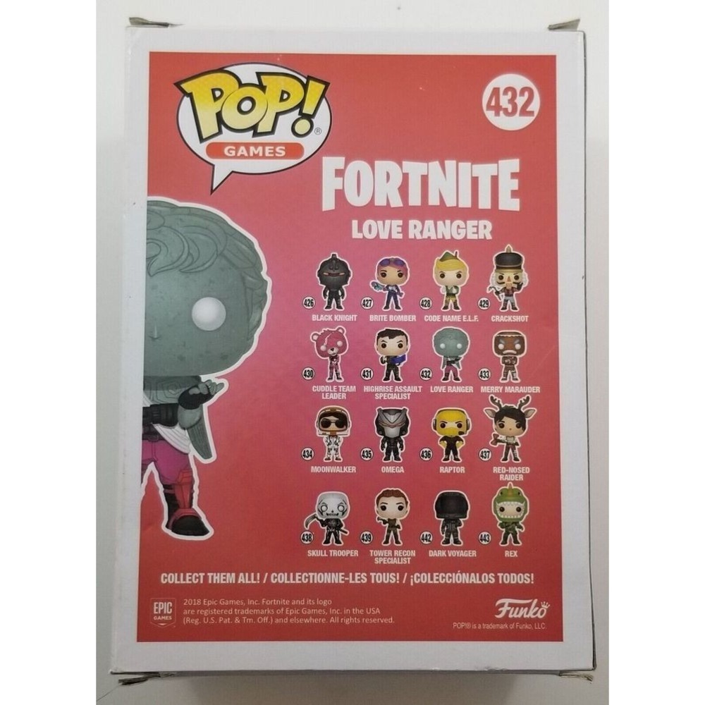 FUNKO Pop Fortnite Love Ranger 432 Vinyl Figure Unisex 3.75in Gray Vaulted NIB - Picture 4 of 6